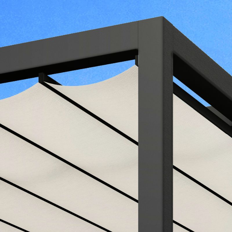 Pérgola con lona corredera