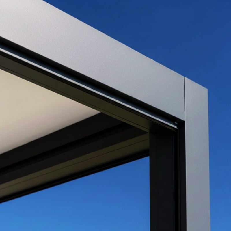 Pérgola techo sándwich aluminio